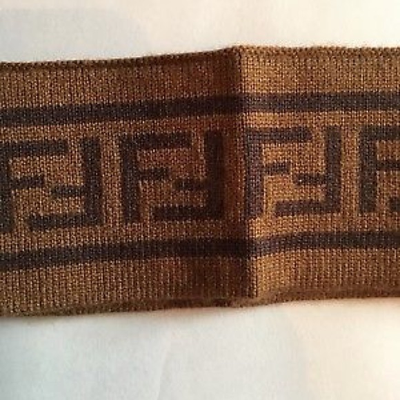 Accessories - Unisex Tan & Brown “Fendi” headband